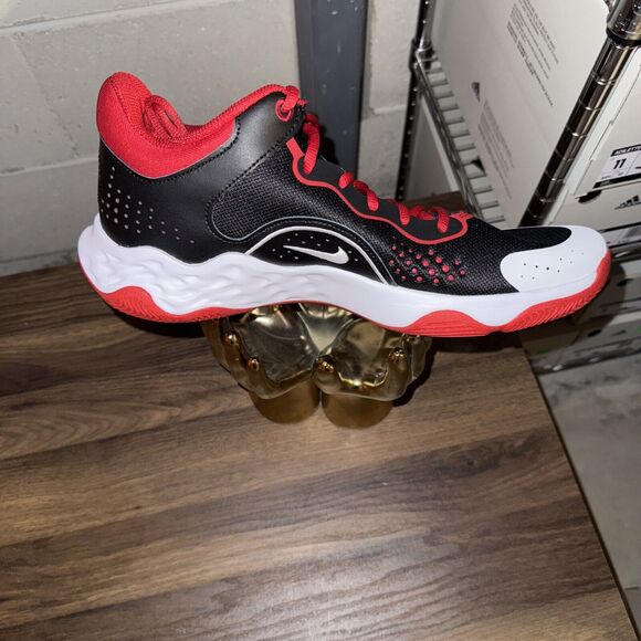 Nike Fly.By Mid 3 Black Red White Basketball Shoes DD9311-005 Mens Size 11 - Picture 1 of 8